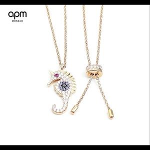 APM Monaco Adjustable Seahorse Necklace